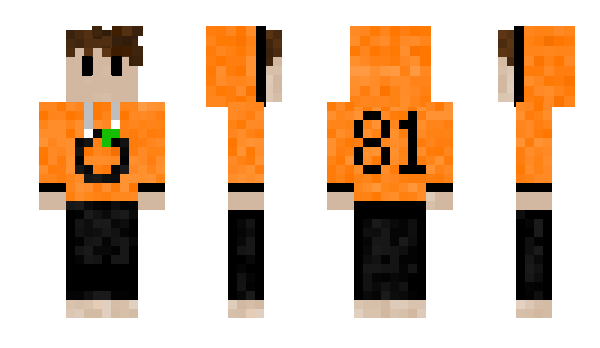 Minecraft skin OrangeKJ