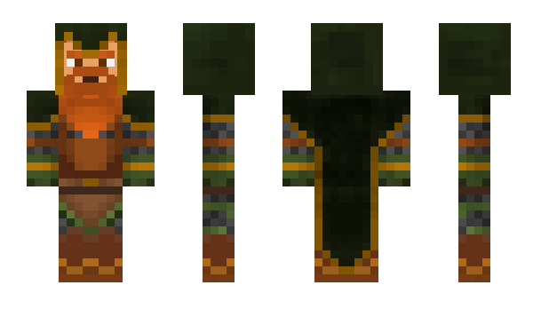 Minecraft skin snake_samurai