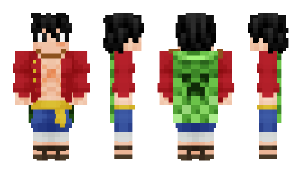 Minecraft skin LuffyV