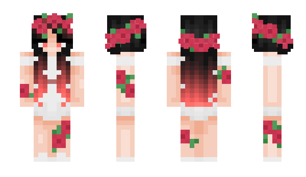 Minecraft skin RosasRojas