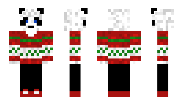 Minecraft skin ChristmasPanda
