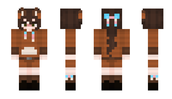 Minecraft skin cutaline