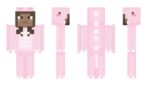 Minecraft skin dino_girl