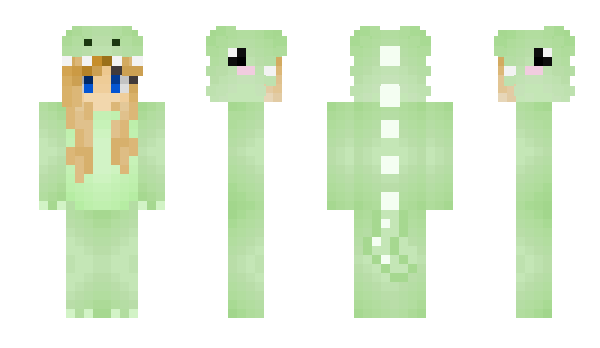 Minecraft skin dinogirll