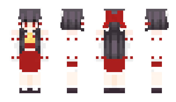 Minecraft skin ReimuMarisa