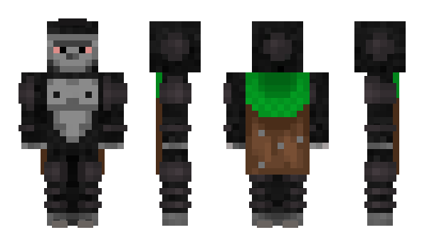 Minecraft skin gorillaskidmark