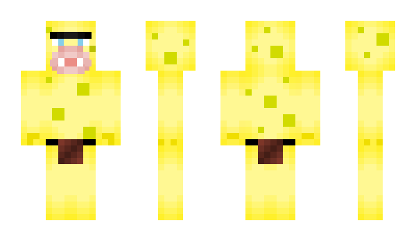 Minecraft skin CavemanSpongebob