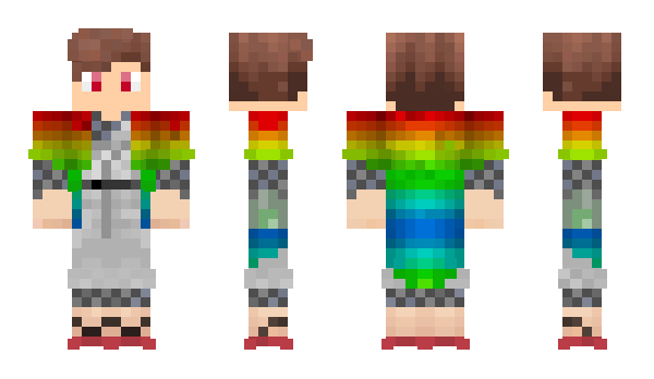 Minecraft skin RainbowSocks