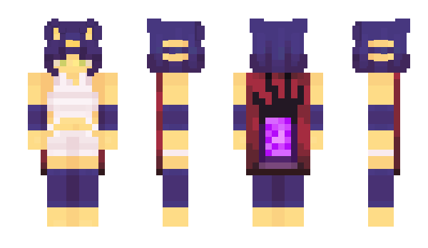 Minecraft skin AuroraMurasaki