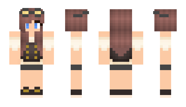 Minecraft skin mustachio_girl
