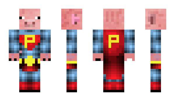 Minecraft skin super_pig