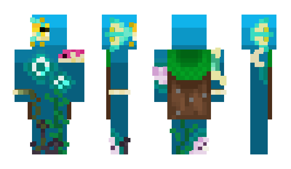 Minecraft skin Clover_less