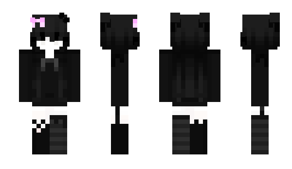 Minecraft skin gothemoqueen