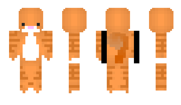 Minecraft skin orangechic