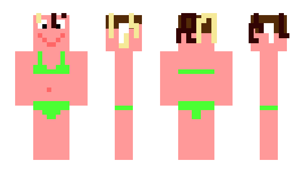 Minecraft skin ManlyWoman