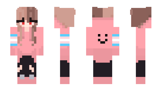 Minecraft skin pinkfishyXD