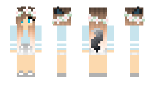 Minecraft skin Panda_Woman