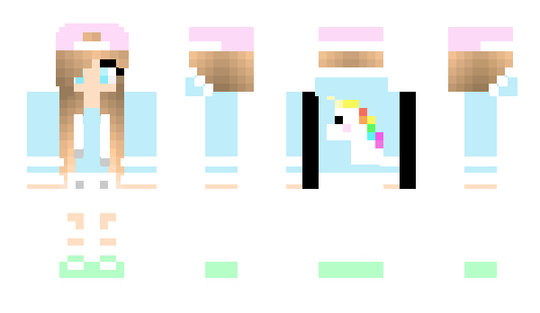 Minecraft skin unicorn__girl