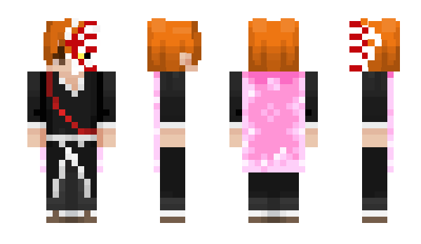 Minecraft skin Ichigo_snpai