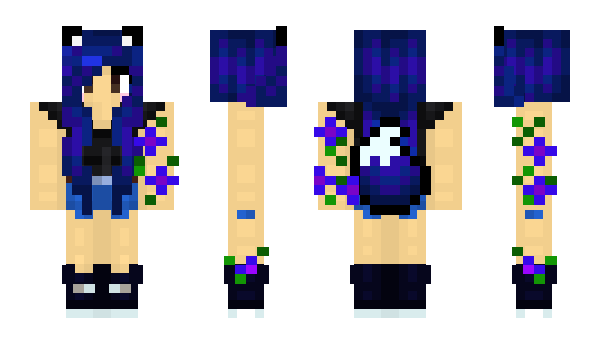 Minecraft skin BlueFoxyFox