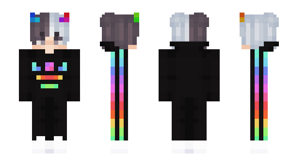 Minecraft skin Rainbow_B