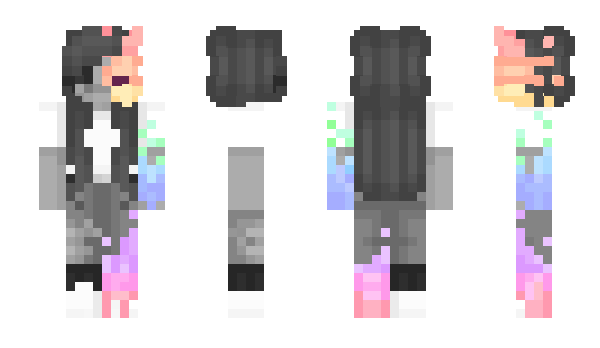 Minecraft skin Rainbowxo