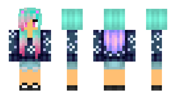 Minecraft skin PurpleLady