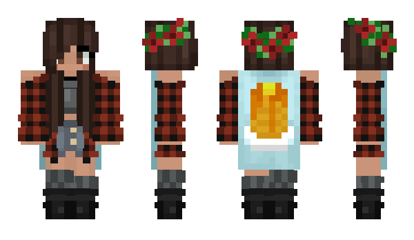 Minecraft skin PopUpAdeline