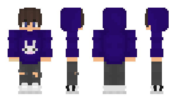 Minecraft skin dreiviertel
