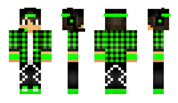 Minecraft skin GAMERGREEN