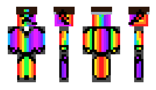 Minecraft skin Rainbow0903