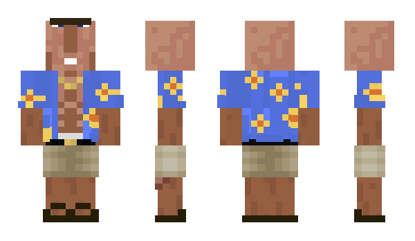 Minecraft skin Threepan