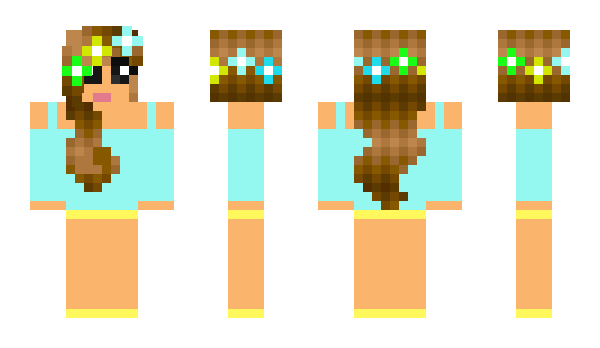 Minecraft skin flowergirl2