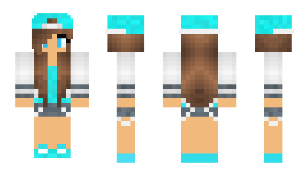 Minecraft skin BlueGirl3