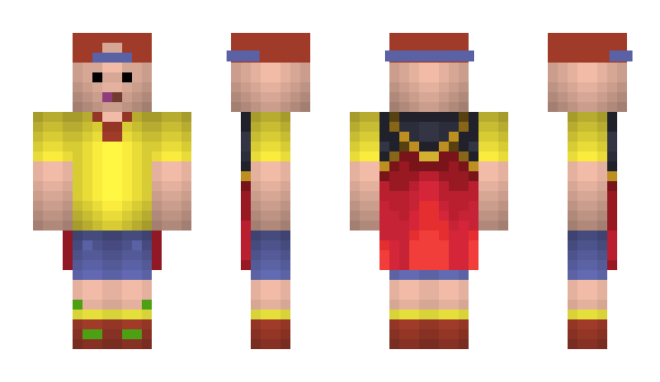 Minecraft skin Caillou