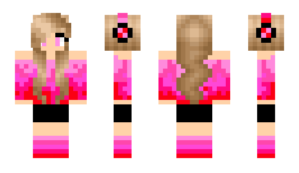 Minecraft skin lavakitty