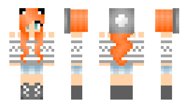 Minecraft skin PinkLu