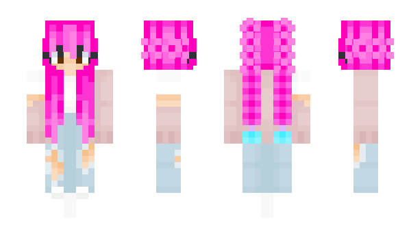 Minecraft skin PinkieBleu