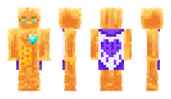 Minecraft skin HoneyGolem