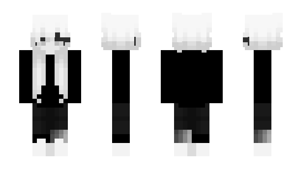 Minecraft skin acromatica