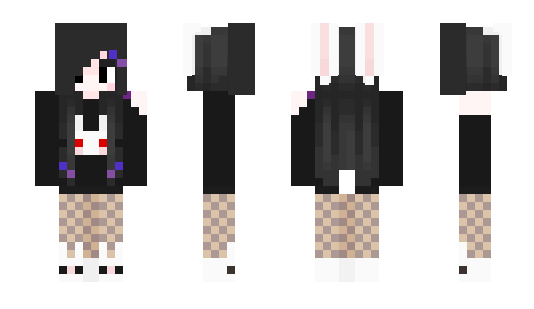 Minecraft skin blueberryviolet