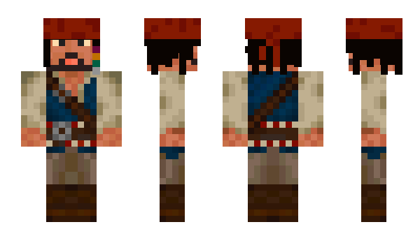 Minecraft skin CaptainKrissa