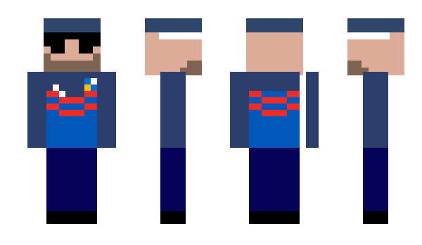 Minecraft skin CoachBeard