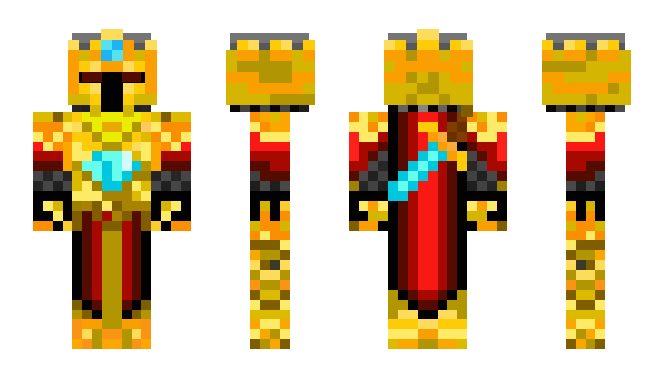 Minecraft skin gold_king11