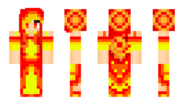 Minecraft skin FlameGirl123
