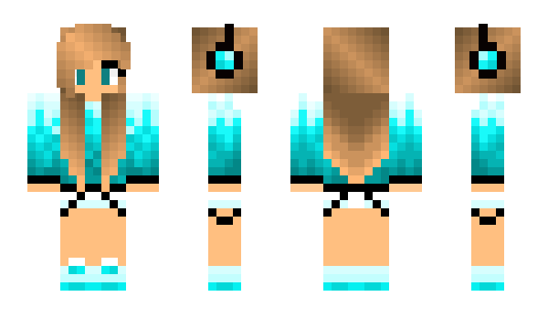 Minecraft skin blue_panda48