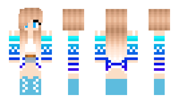 Minecraft skin PowerFrau