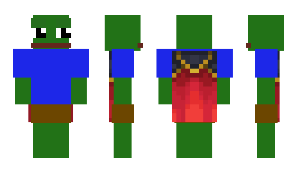 Minecraft скин по нику PepeTheFrog13