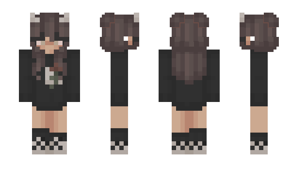 Minecraft skin Kuromi1