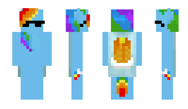 Minecraft скин по нику IamRainbowDash